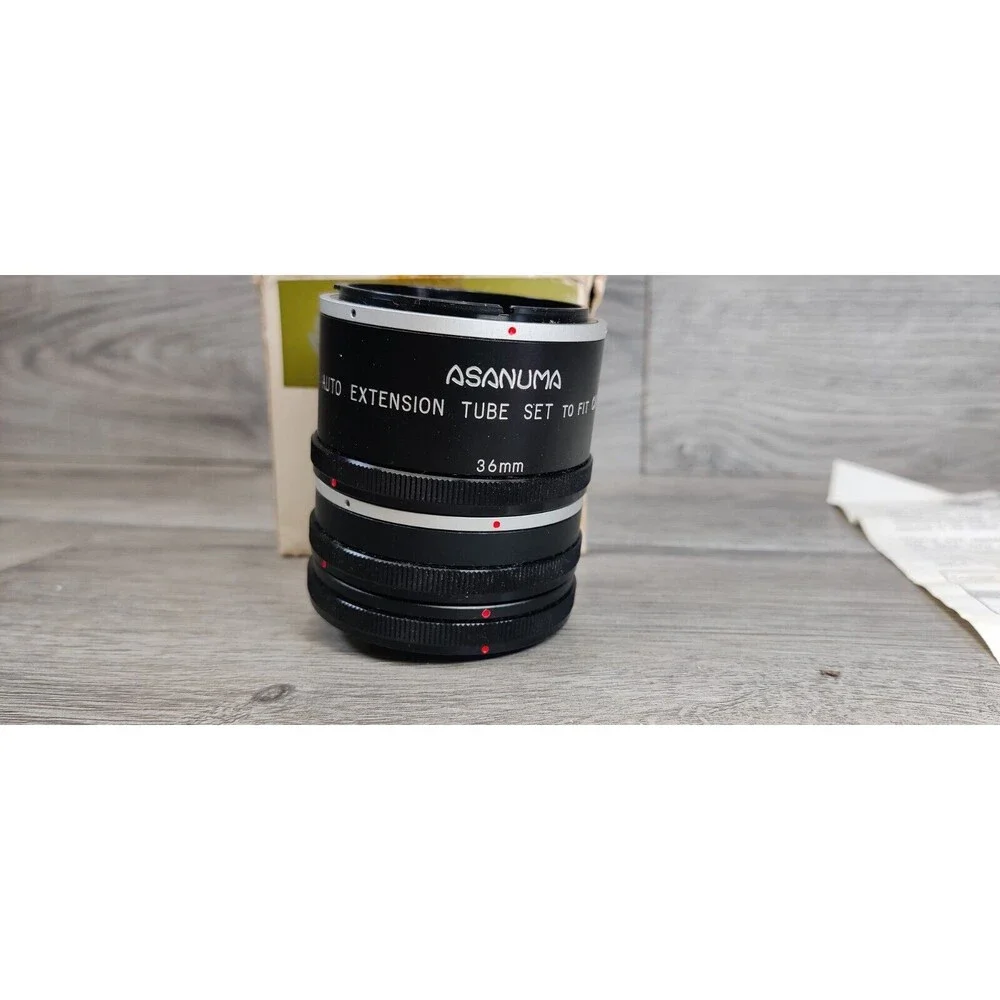 Asanuma Auto Extension Tube Set for Canon FD FL Mount Macro Photography Japan